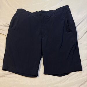 FJ men’s Classic black Flat Front Shorts 36” waist 10” inseam no liner